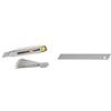 Stanley 7-10-018 Confezione cutter Interlock da 18mm + 5 lame al carburo di tungsteno & 0-11-300 Lame a Spezzare, 9 mm, Set di 10 pz