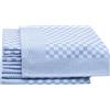 ZOLLNER 10 Strofinacci, 100% Cotone, 46x70 cm - Super assorbenti e robusti canovacci - Lavabili a 60°C - qualità gastronomica - certificati Oeko-Tex®, a quadretti blu