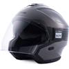 BLAUER HACKER casco jet - (Titanium/Black Glossy)