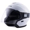 BLAUER HACKER casco jet - (White/Black Glossy)