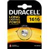 Duracell 1616 Batterie litio Long Lasting Power a bottone 3V Pz 1