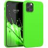 kwmobile Custodia Compatibile con Apple iPhone 12 Pro Max Cover - Back Case per Smartphone in Silicone TPU - Protezione Gommata - verde fluorescente