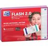 Oxford Flash 2.0 - 80 schede Bristol Flash Cards A6 (10,5 x 14,8 cm) Quadrati piccoli, colore: lilla