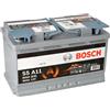BOSCH Batteria auto BOSCH S5 A11 0 092 S5A 110 AGM 80Ah 12V 800A - Potenza avviamento