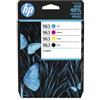 Hp Multipack Nero / Ciano / Magenta / Giallo 6Zc70Ae 963 3100 Copie Originale