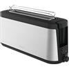 Tefal Tostapane Element TL4308 a fessura lunga | 7 livelli di doratura | 1000 Watt | Attacco per rullo integrato | Design elegante | Nero/Acciaio inossidabile