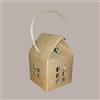 LUCGEL 20 Pz Scatola per Confezione Regalo Natale Casetta in Cartoncino Avana con Cordini 80x80H75mm