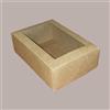 SCOTTON Scatola Carta Avana e Coperchio con Finestra 130x90H45mm 20 Pezzi