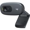 Logitech C270 Webcam, 1280 x 720 HD-Ready, 0,9 MP, 30 fps, 55°