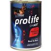 Prolife Smart Umido Cane Adult Medium/Large 400 gr - Manzo e Riso Cibo Umido per Cani