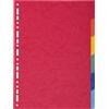 Separatore Forever - 6 tacche - cartoncino riciclato 220 gr - A4 - multicolore - Exacompta