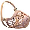 Croci Museruola Lupo - Museruola Cane Ergonomica, Regolabile, Cestino per Il Viso in plastica, Contro Morsi, Antiabbaio, Taglia XS / 14 cm