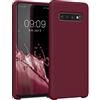 kwmobile Custodia Compatibile con Samsung Galaxy S10 Cover - Back Case per Smartphone in Silicone TPU - Protezione Gommata - rosso rabarbaro