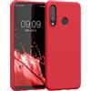 kwmobile Custodia Compatibile con Huawei P30 Lite Cover - Back Case per Smartphone in Silicone TPU - Protezione Gommata - rosso classico