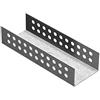LUX ELEMENTS LMONZ1117 MONT-UNI 50 - Forma a U per piastra da costruzione da 50 mm, colore: Argento