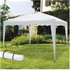 Verdelook Gazebo pieghevole 3x3 mt con borsa 787/3 bianco