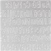 Sizzix 664491 - Fustella Thinlits, motivo: alfabeto, di Sophie Guilar