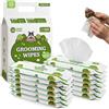 Pogi's Pet Supplies Pogi salviette da Viaggio per Cani - rinfrescanti e a Base vegetale, per la Cura Quotidiana - tè Verde, 240 Pezzi