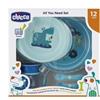 CHICCO SET PAPPA 12 MESI+ AZZURRO