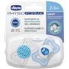 CHICCO SUCCHIETTO LIGHT BOY SILICONE 2-6 MESI 2 PEZZI