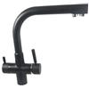 Rubinetto ForHome® 3 Vie Per Acqua Depurata Rubinetto Per Depuratore (colore: Nero Opaco)