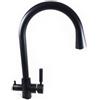 Rubinetto ForHome® 3 Vie Per Acqua Depurata Rubinetto Per Depuratore (colore: Nero Opaco)