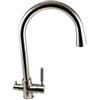 Rubinetto ForHome® 3 Vie Per Acqua Depurata Rubinetto Per Depuratore (colore: Nickel Spazzolato)