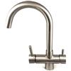 Rubinetto ForHome® 4 Vie Per Acqua Depurata Rubinetto Per Depuratore (colore: Nickel Spazzolato)