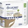 Lucart Carta igienica EcoNatural 4.3 Plastic Free - 270 strappi - Lucart - pacco 4 rotoli (unità vendita 1 pz.)