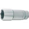 Hazet 880Lg-13 Inserto per Chiave a Bussola Esagonale, Argento, Attacco Quadro, Cavo, 10 mm 3/8 di Pollice