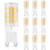 DiCUNO G9 LED Lampadine del 3W (Equivalente a 40W Lampada Alogena), 380LM, Bianco caldo 2700K, AC100-240V, Non-dimmerabile, Risparmio energetico, Base in ceramica, G9 standard, Confezione da 10