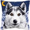 VERVACO Kit Cuscino Punto Croce Lupo Set Ricamo Principianti Cuscini Gobelin Decorativi ca. 40 x 40 cm Accessori per Lavoretti Creativi DIY Casa Decor Hobby Adulti Cross Stitch