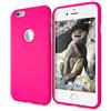 NALIA Cover Neon compatibile con iPhone 6S 6, Custodia Protezione Ultra-Slim Neon Case Protettiva Morbido Cellulare in Silicone Gel, Gomma Telefono Smartphone Bumper Sottile, Colore:Pink