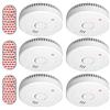 ELRO FS1805 | Set di 6 Rilevatori di Fumo | Kit di Montaggio Magnetico | Batteria da 5 Anni | Conforme allo Standard Europeo EN14604 | Bianco | Set da 6 Pezzi