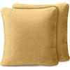 Amago Set di 2 Copricuscini, Effetto Cashmere, 50 x 50 cm - Sabbia