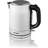 Cloer 4511 Bollitore Elettrico in Acciaio Inossidabile, 2200 W, indicatore del livello dell'acqua, protezione contro il surriscaldamento e il funzionamento a secco, 1 litro, bianco
