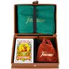 Fournier F31023 Mus In Astuccio In Finta Pelle, Set Da Gioco, Marrone