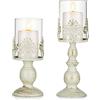Sziqiqi Candelabro Ferro Vintage, Candelabro Ferro Romantico con Paralume per Matrimonio, Candeliere Arredamento Decorazione a Casa, S+L