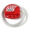 POFET Bloccaggio cavo Tagout rosso Lockout regolabile in acciaio Vinile rivestito cavo di blocco per applicazioni di blocco tagout. Funziona con serrature di sicurezza Loto