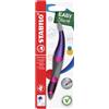 STABILO - Penna Roller Ergonomica - EASYoriginal Holograph Edition | per Destrimani, Magenta, Pack da 1, Cartuccia Blu inclusa