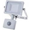 V-TAC PRO VT-10-S 435 FARO FARETTO PROIETTORE LED 10W 6400K CON SENSORE CORPO BIANCO