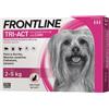 BOEHRINGER VET FRONTLINE Frontline Tri-Act Antiparassitario per Cani - 3 Pipette da 0,5ml, 2-5Kg, Protezione Efficace contro Zecche, Pulci e Zanzare