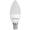 SIGMALED Lighting® Lampadina LED C37 6W E14 Bianco Caldo 2800K