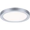 Paulmann 93037 Pannello LED lampada da incasso Areo VariFit IP44 bianco neutro 118mm tondo incl. 1 plafoniera da 6,5 Watt cromo opaco plastica 4000 K