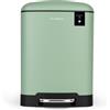 Les Collectors N°682 Pattumiera da bagno a pedale in ACCIAIO INOX, colore VERDE MENTA opaco, 6L