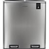 Les Collectors N°904 Pattumiera per raccolta differenziata a pedale, 2 SCOMPARTI, ACCIAIO INOX