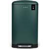 Les Collectors N°863 Pattumiera da cucina a pedale in ACCIAIO INOX, colore VERDE SCURO opaco, 40L