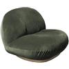 GUBI poltrona con base girevole PACHA LOUNGE CHAIR - 11601-VELVET2-4956-PEARL-GOLD-BASE