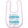 Supermolon 03557 - Yo Quiero A Mis Papis Ma A Mis Abuelitos los Adoro Bavaglino per bebè con velcro, rosa pastello, unisex