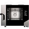 Ristoattrezzature Modello: 100820010242061,Forno a gas combinato 4 teglie 600x400 mm a convezione vapore con comandi digitali Black Mask